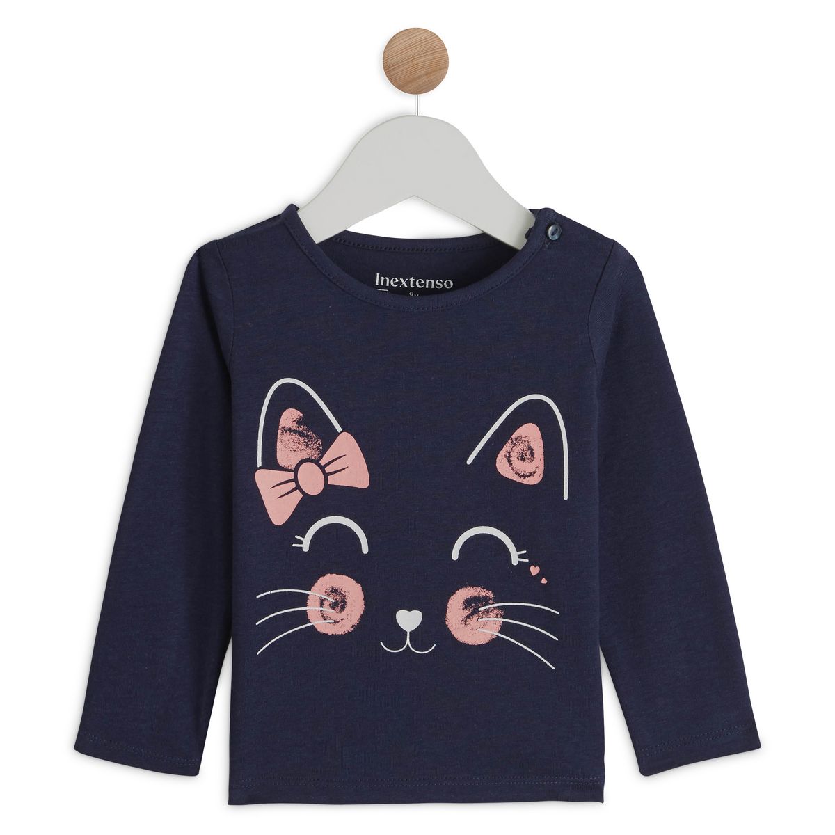 INEXTENSO T-shirt manches longues chat bébé fille