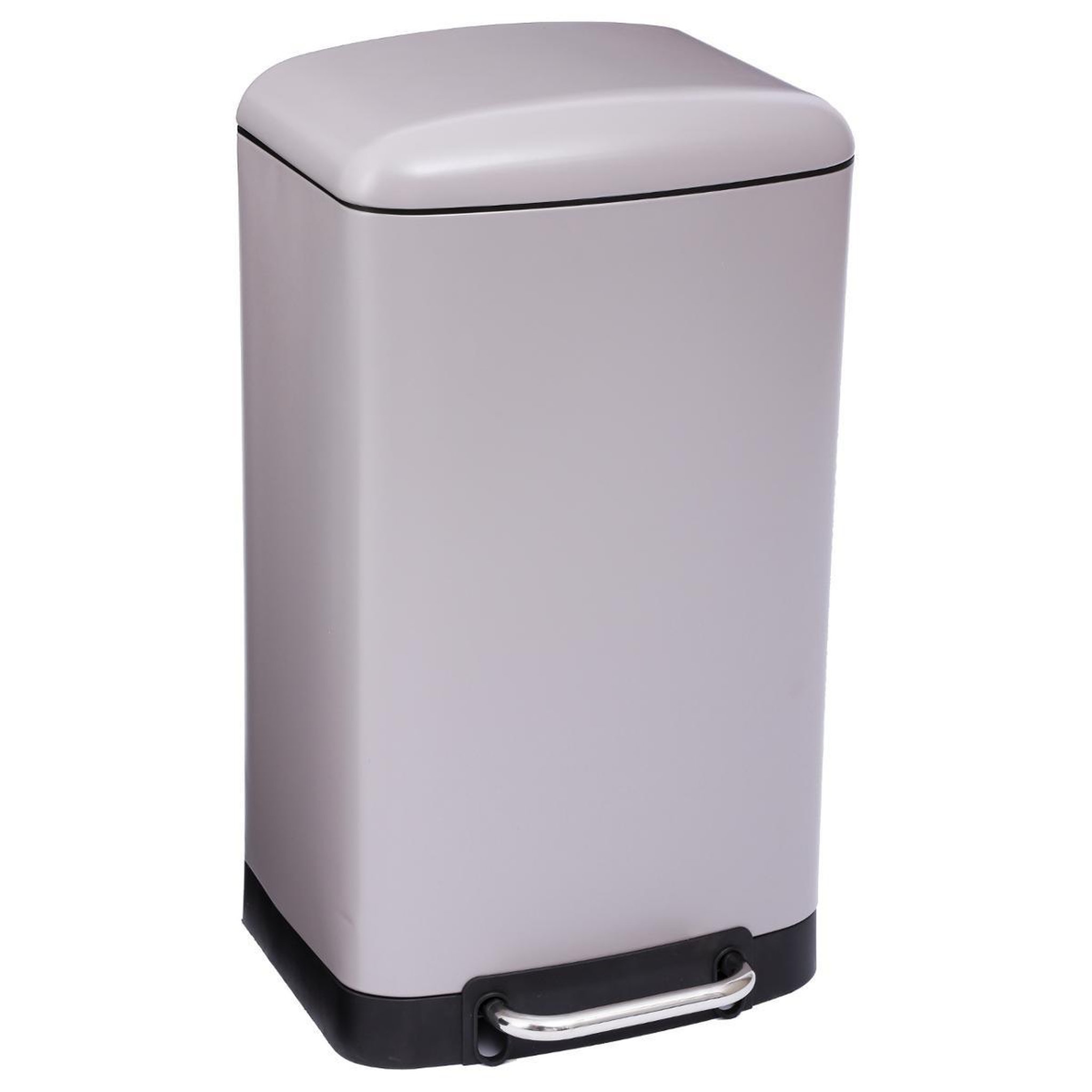 FIVE Poubelle en métal  cuisine  30l taupe
