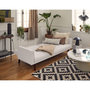 Voir la diapositive 2 : BEST MOBILIER Babylone - canapé convertible clic-clac - 2 places - en tissu