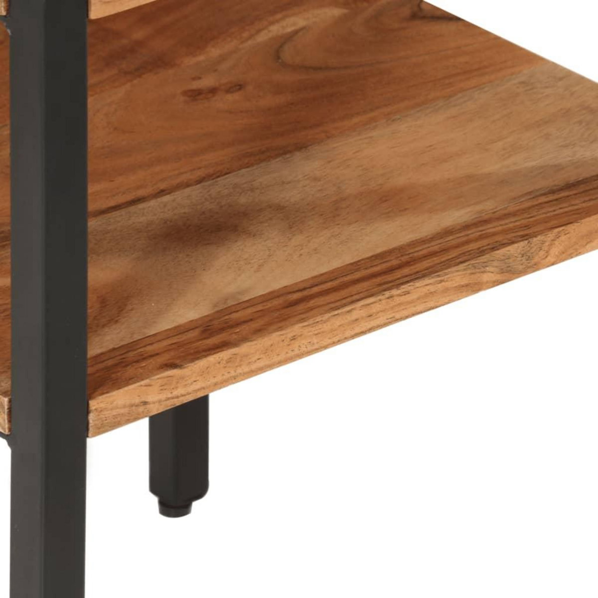 VIDAXL Table d'appoint 35x35x45 cm bois massif d'acacia et fer