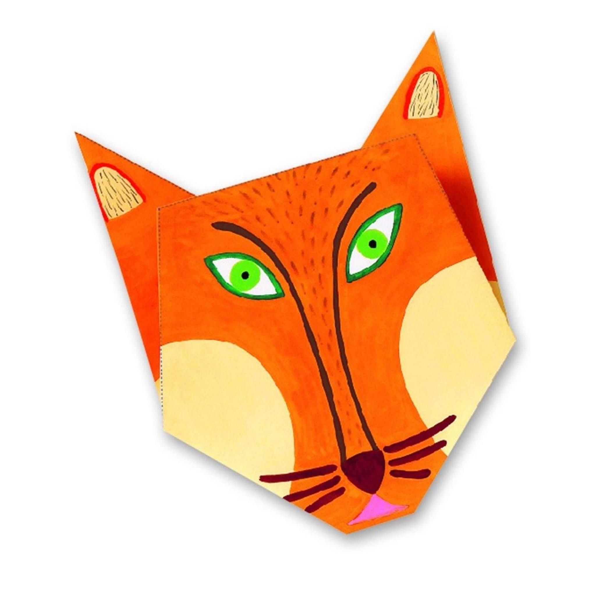 Voir la diapositive 2 : Djeco Pochette de papier origami Animaux