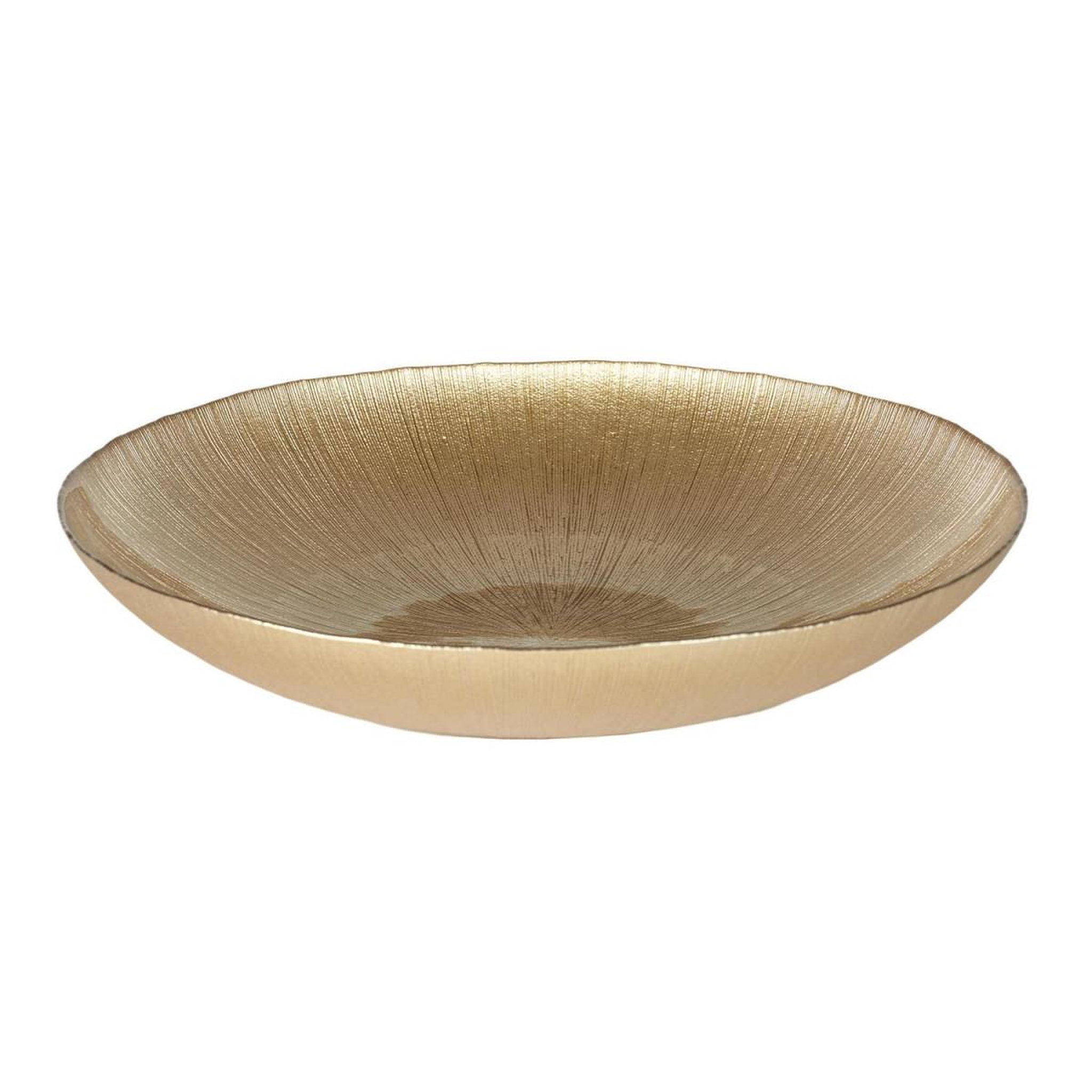 The Home Deco Factory Saladier de cuisine en verre  royal  40cm or