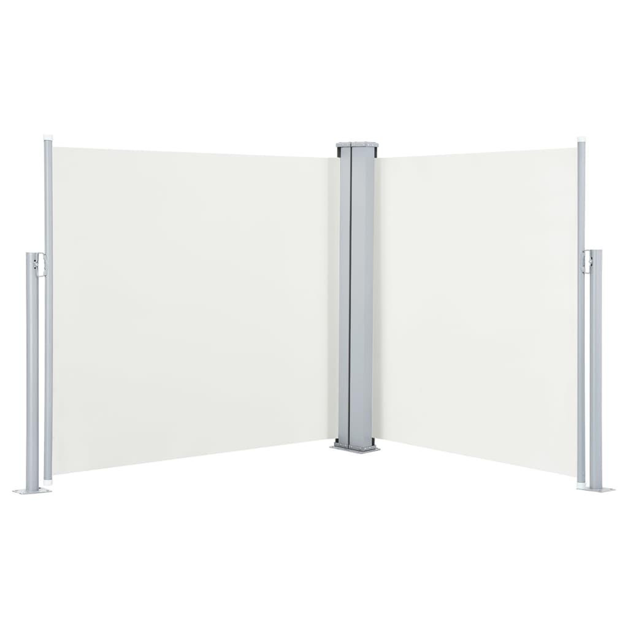 Voir la diapositive 2 : VIDAXL Auvent lateral retractable Creme 120 x 600 cm