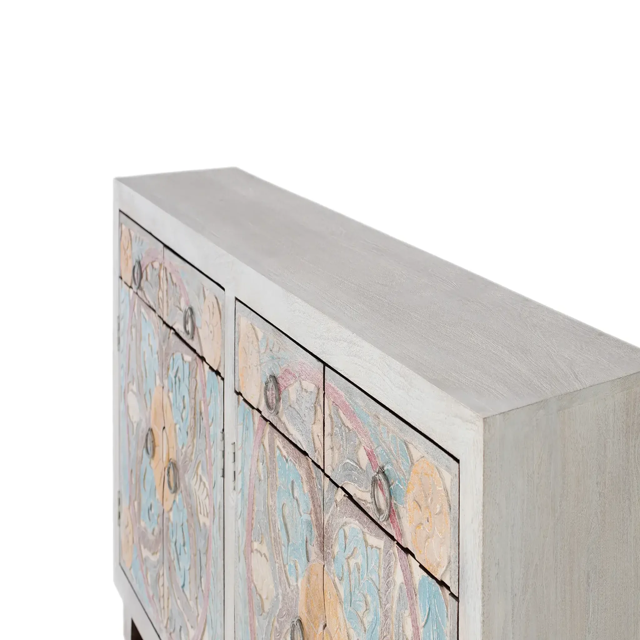 Voir la diapositive 2 : GINER Y COLOMER SL Buffet en bois de manguier 180cm style ethnique rustique