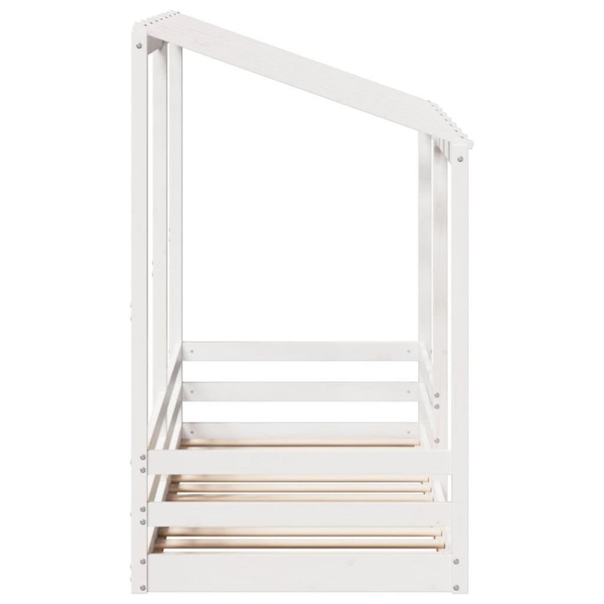 VIDAXL Lit pour enfants sans matelas blanc 75x190 cm bois pin massif