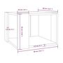 Voir la diapositive 6 : VIDAXL Table basse Chene marron 40x40x30 cm Bois d'ingenierie