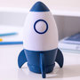 Voir la diapositive 3 : Atmosphera Kids Veilleuse Enfant Fusée  Espace  14cm Blanc