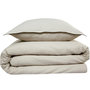 Voir la diapositive 4 : FUTURE HOME Parure de lit 2 personnes en satin de coton unie