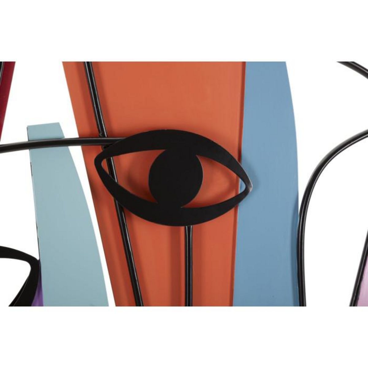 Paris Prix Décoration Murale en Métal  Yeux  120cm Multicolore