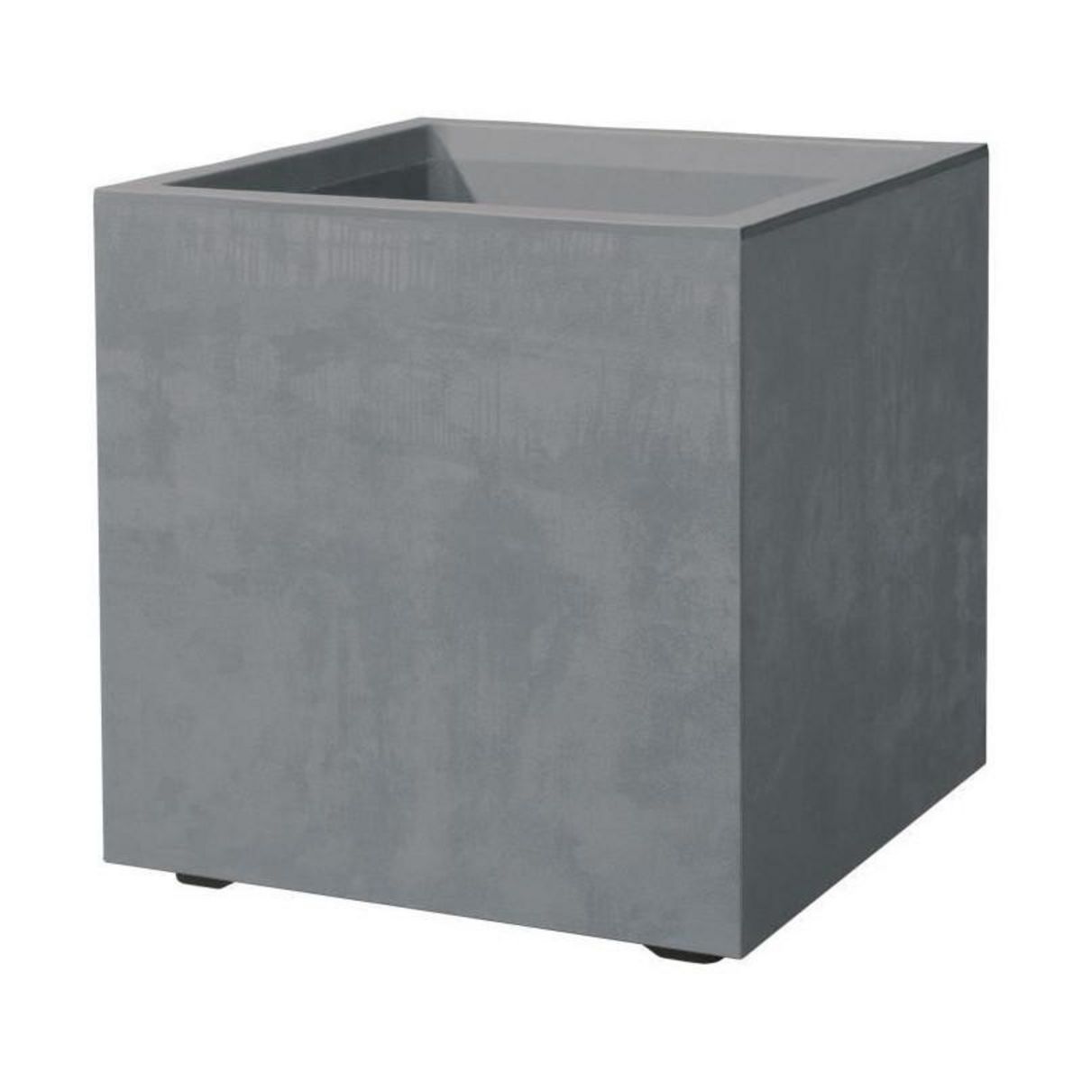 DEROMA Pot de fleur Cube - DEROMA - Millennium R - Ashgrey - A réserve d'eau - 39 cm