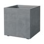 Voir la diapositive 1 : DEROMA Pot de fleur Cube - DEROMA - Millennium R - Ashgrey - A réserve d'eau - 39 cm