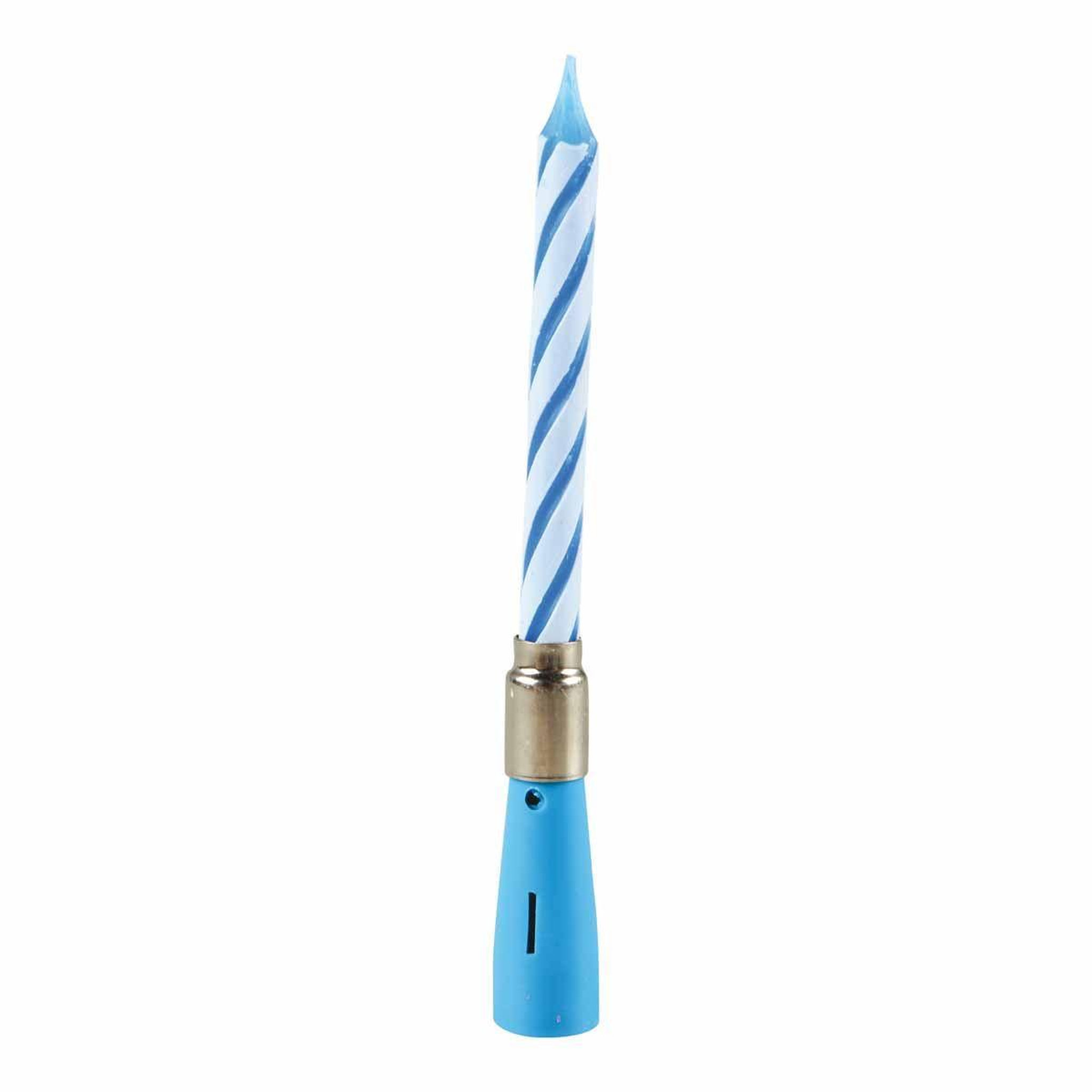 HOMEA Bougie d'Anniversaire  Musicale  12cm Bleu
