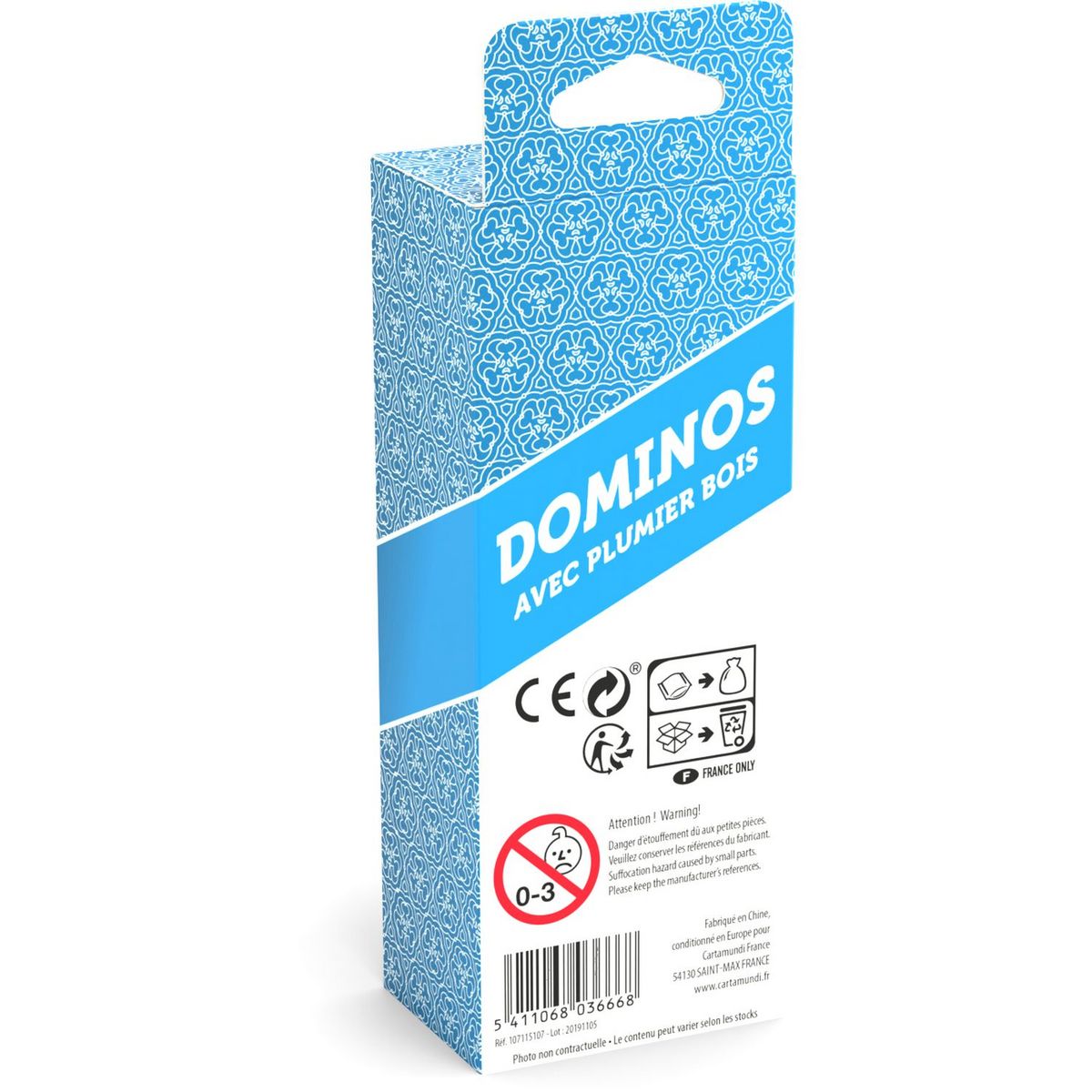 CARTAMUNDI Dominos avec plumier en bois