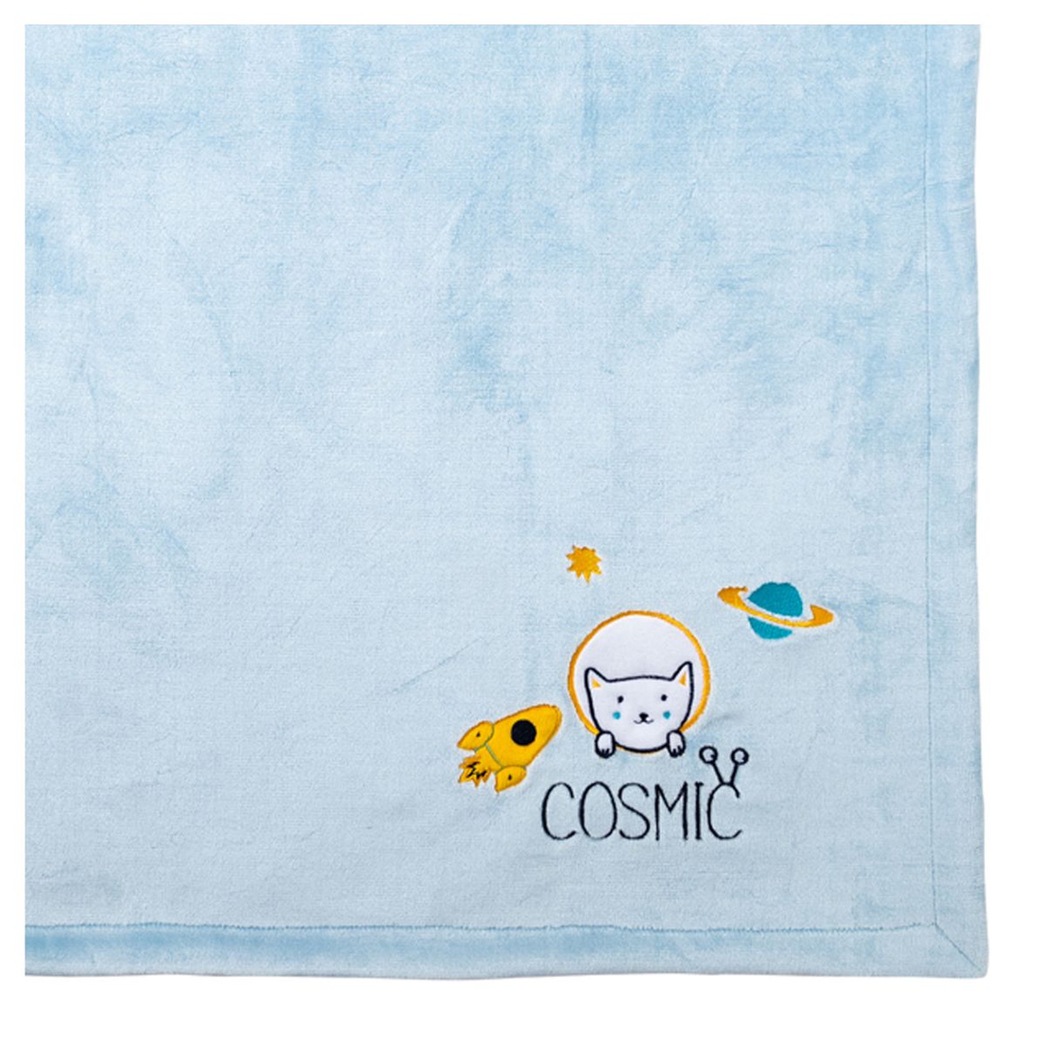 Voir la diapositive 5 : Babycalin Couverture 75x100cm bi-matiere Cosmic