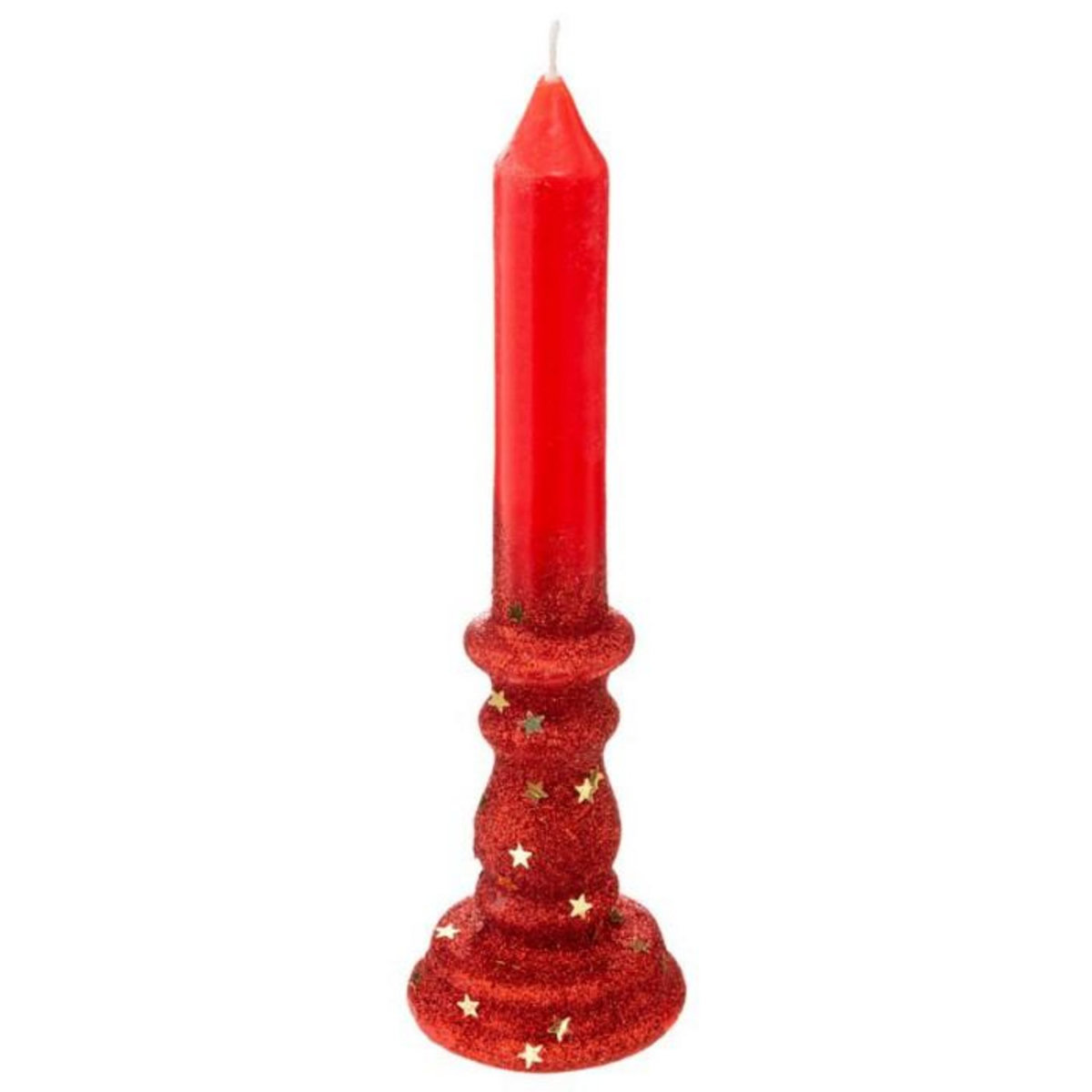 FEERIC LIGHT & CHRISTMAS Bougie Chandelle  Colorama  20cm Rouge