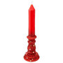 Voir la diapositive 1 : FEERIC LIGHT & CHRISTMAS Bougie Chandelle  Colorama  20cm Rouge