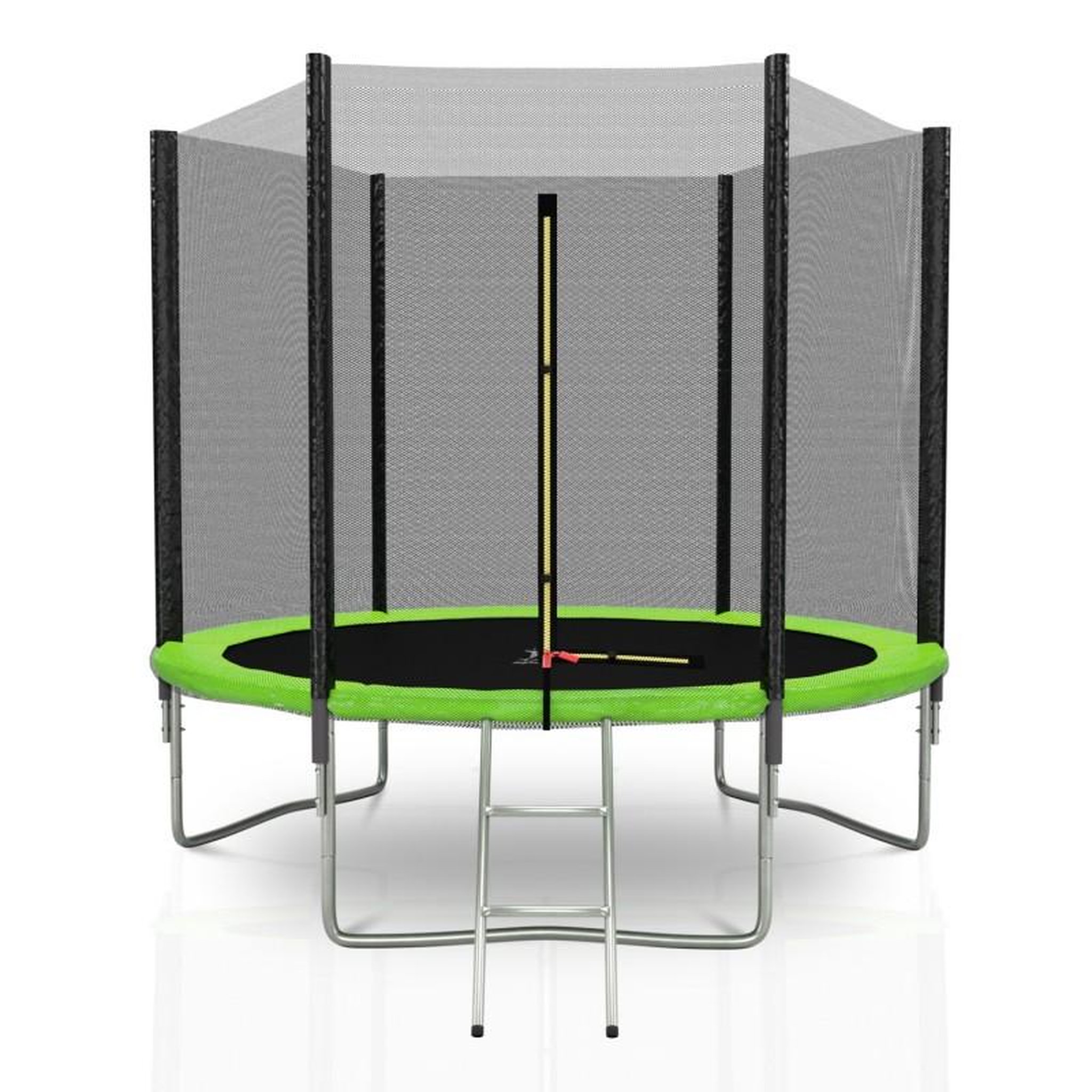 Voir la diapositive 1 : KAIA SPORTS Trampoline extérieur Deluxe 8Ft / ø244cm KAIA SPORTS Trampoline de jardin avec Filet, mousse de protection et échelle
