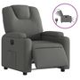 Voir la diapositive 2 : VIDAXL Fauteuil inclinable electrique Gris fonce Tissu