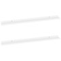 Voir la diapositive 2 : VIDAXL Etageres murales 2 pcs Blanc 100x9x3 cm