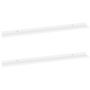 Voir la diapositive 2 : VIDAXL Etageres murales 2 pcs Blanc 100x9x3 cm