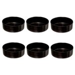 SECRET DE GOURMET Lot de 6 Coupelles en Verre  Astra  15cm Noir