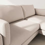 Voir la diapositive 6 : LISA DESIGN Carlos - canapé d'angle droit 4 places ultra moelleux en tissu texturé