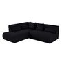 Voir la diapositive 2 : LISA DESIGN Onyx - canapé modulable d'angle gauche - 5 places - en tissu mailles 3d