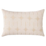 Paris Prix Coussin à Motifs Métallisés  Ondine  40x60cm Beige & Blanc