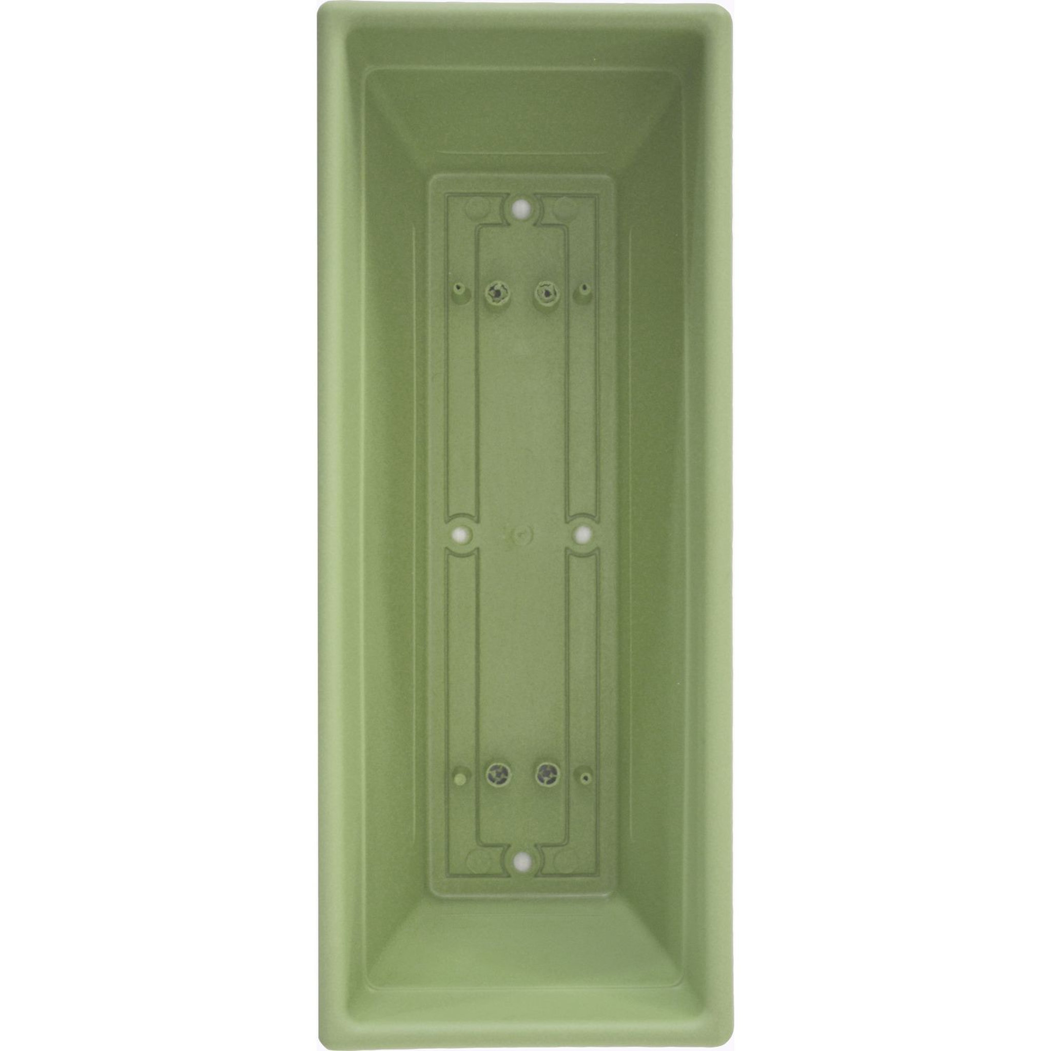 Voir la diapositive 2 : Jardinière en plastique L60 x H20 cm vert sauge 