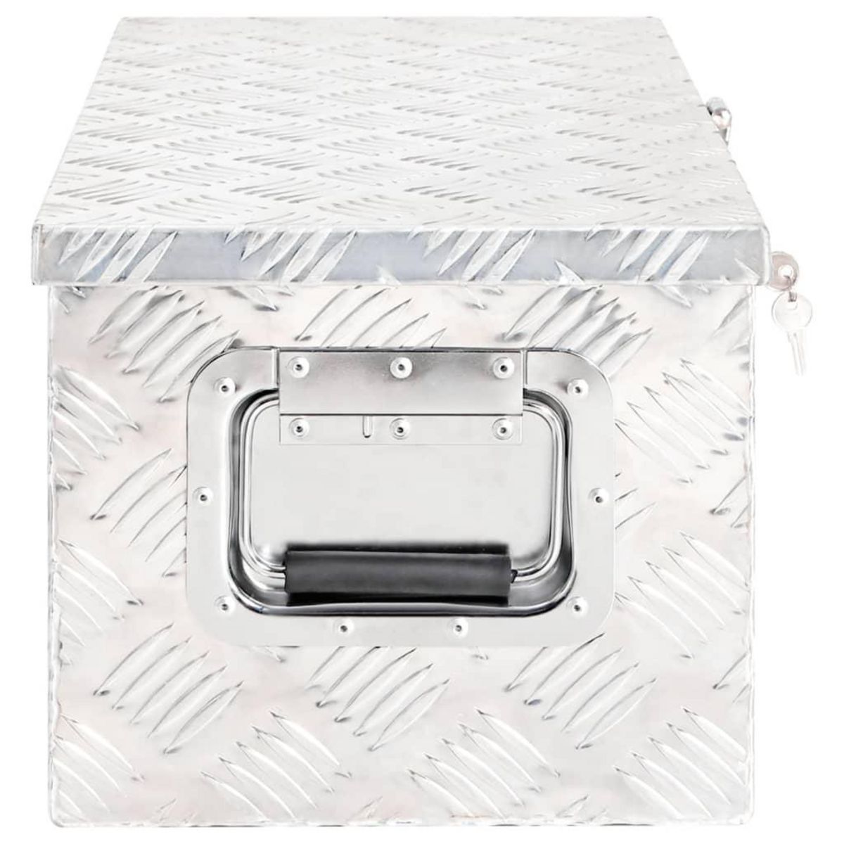 VIDAXL Boîte de rangement Argente 70x31x27 cm Aluminium