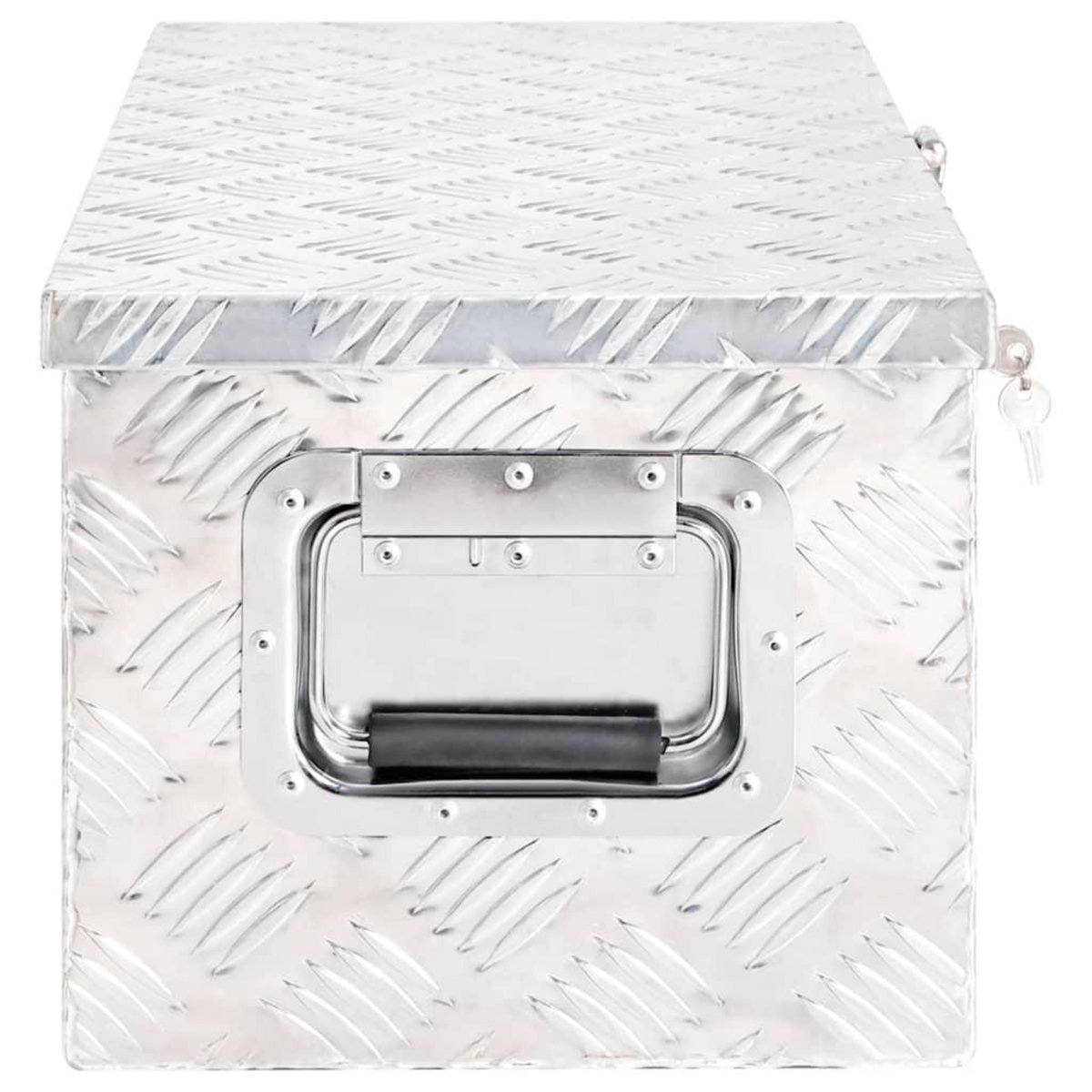 VIDAXL Boîte de rangement Argente 70x31x27 cm Aluminium