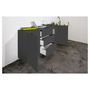 Voir la diapositive 4 : Buffet moderne 2 portes 3 tiroirs 160 cm LUCERA