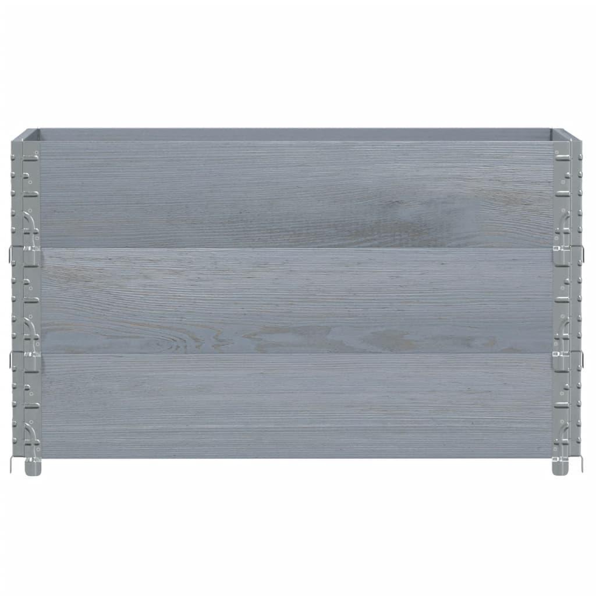 Voir la diapositive 3 : VIDAXL Jardiniere gris 100x50 cm bois massif de pin