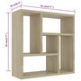 Voir la diapositive 6 : VIDAXL Etagere murale Chene sonoma 45,1x16x45,1 cm Bois d'ingenierie