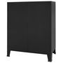 Voir la diapositive 5 : VIDAXL Commode a tiroirs Metal Style Industriel 78x40x93 cm Noir