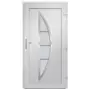 VIDAXL Porte d'entree Blanc 108x208 cm PVC