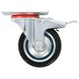 Voir la diapositive 4 : VIDAXL Roulettes pivotantes avec double frein 4 pcs 75 mm