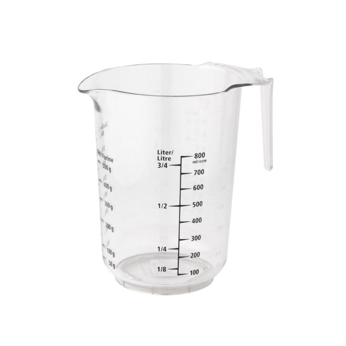 Fackelmann Verre doseur 1 litre en plastique Fackelmann