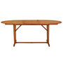 Voir la diapositive 2 : VIDAXL Table de jardin 200x100x75 cm Bois d'eucalyptus solide