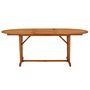 Voir la diapositive 2 : VIDAXL Table de jardin 200x100x75 cm Bois d'eucalyptus solide