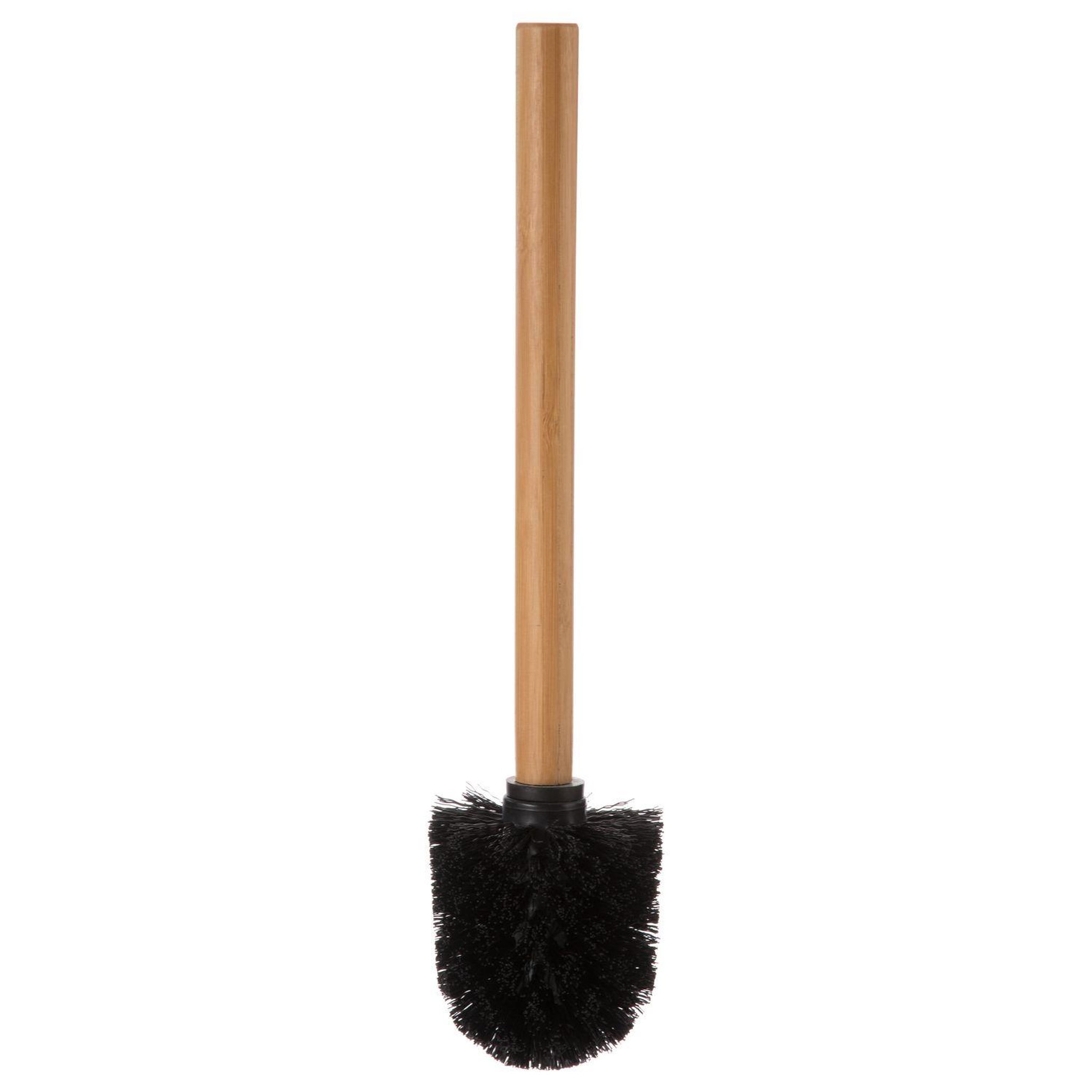 Voir la diapositive 3 : ATMOSPHERA Brosse wc design en bambou natureo - blanc