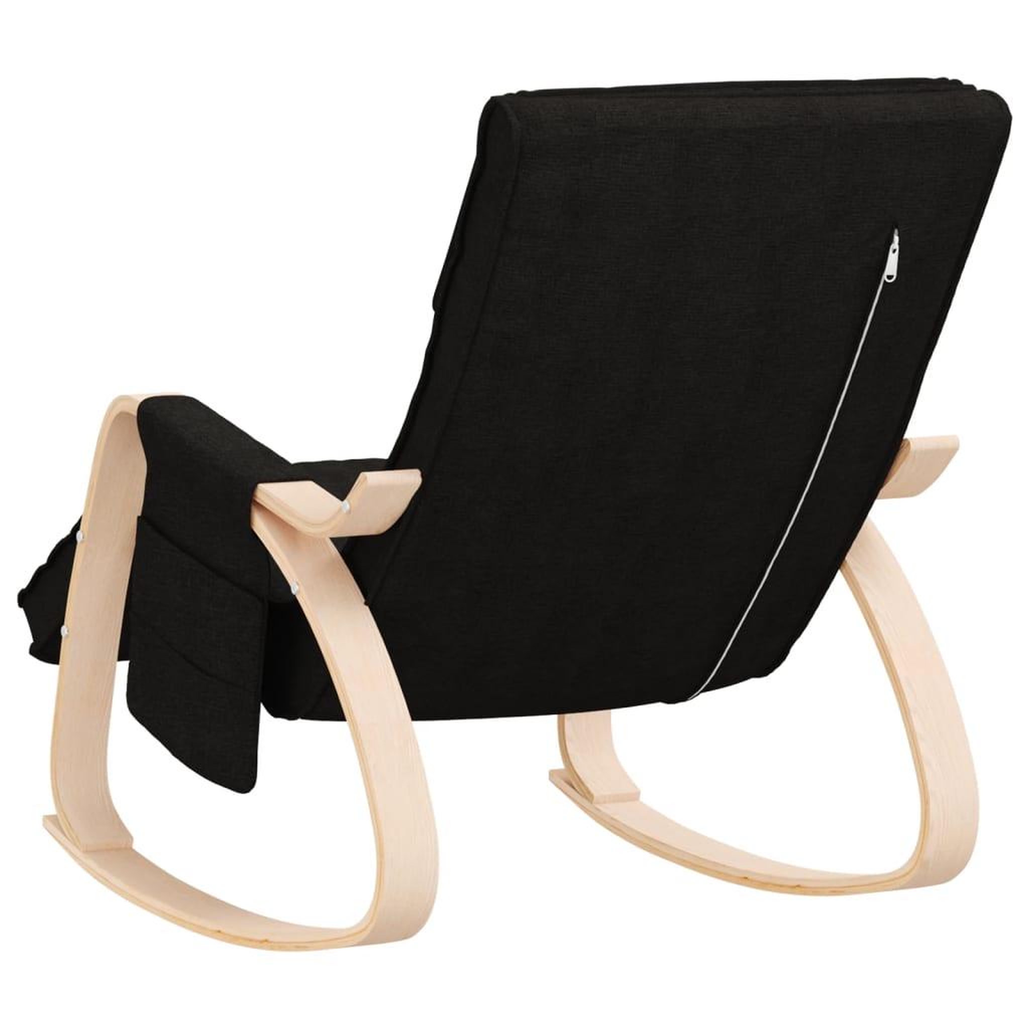 Voir la diapositive 5 : VIDAXL Chaise a bascule Noir Tissu