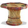 Voir la diapositive 4 : VIDAXL Table basse Bambou avec Details Chindi Multicolore