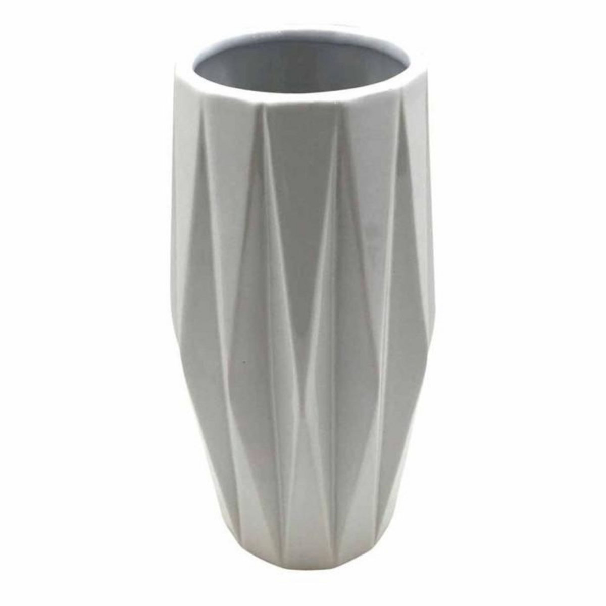 Paris Prix Vase Déco en Céramique  Origami  24cm Blanc