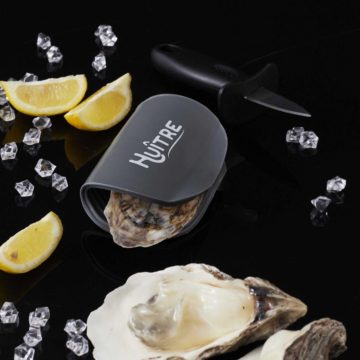 COOK CONCEPT Couteau à huitre a huitres avec support silicone