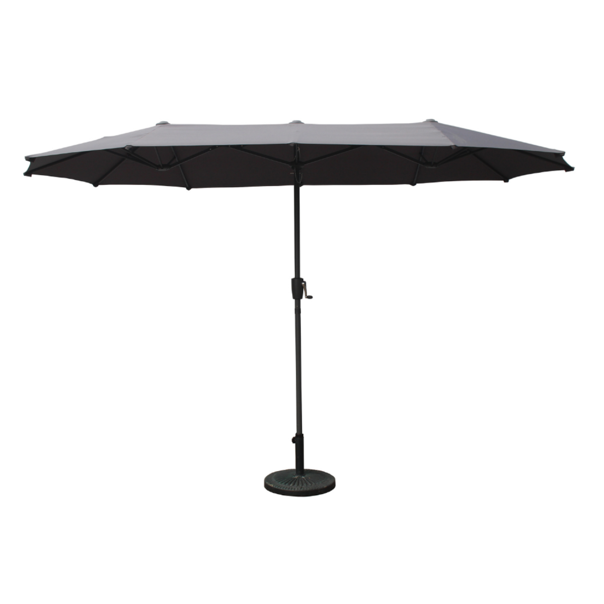 CONCEPT USINE Parasol double 2x4m gris SIENA