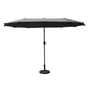 Voir la diapositive 1 : CONCEPT USINE Parasol double 2x4m gris SIENA
