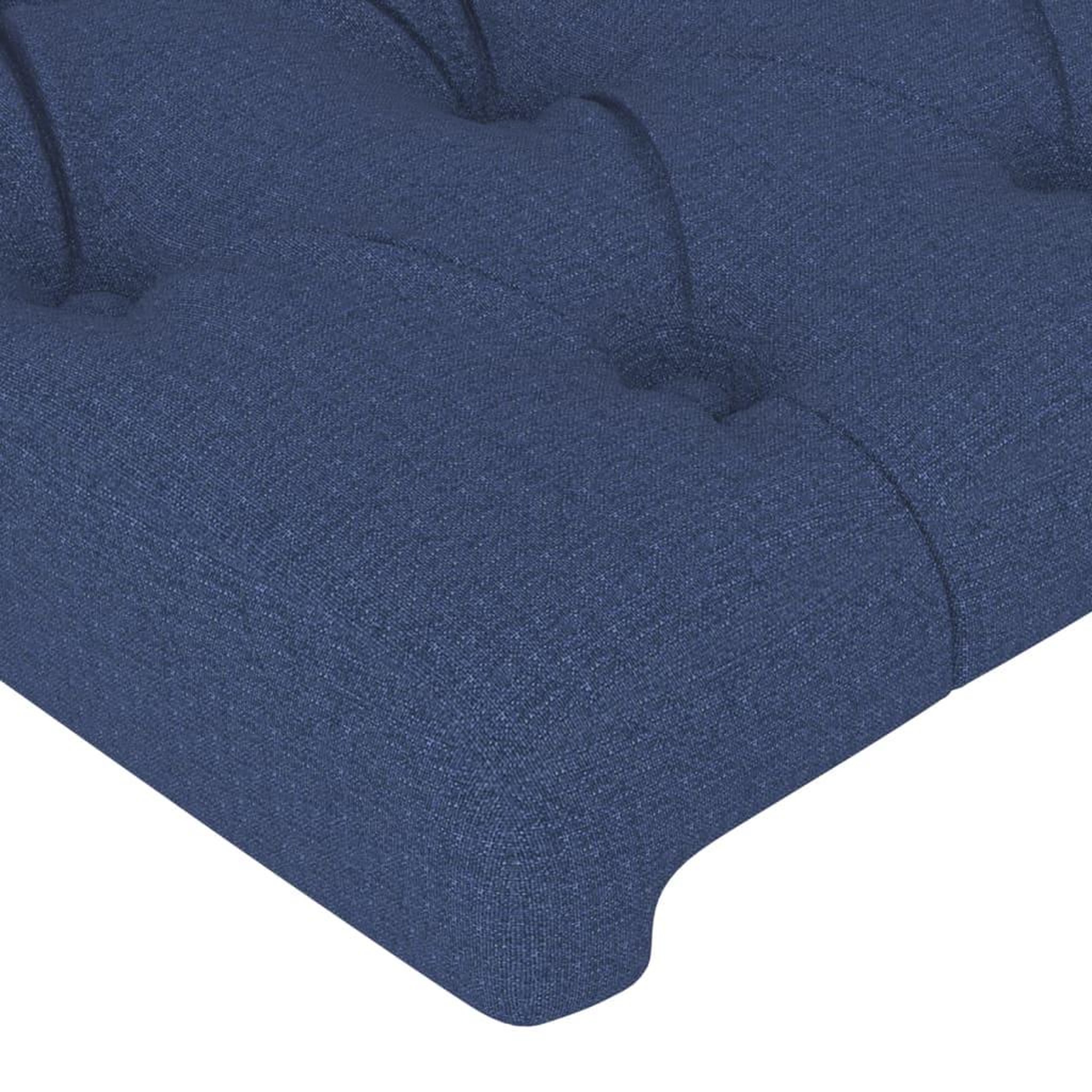 Voir la diapositive 5 : VIDAXL Tete de lit a LED Bleu 203x16x78/88 cm Tissu