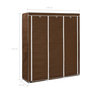 Voir la diapositive 6 : VIDAXL Armoire avec compartiments et barres Marron 150x45x175 cm Tissu