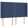 Voir la diapositive 2 : VIDAXL Tete de lit avec oreilles Bleu 147x16x118/128 cm Tissu